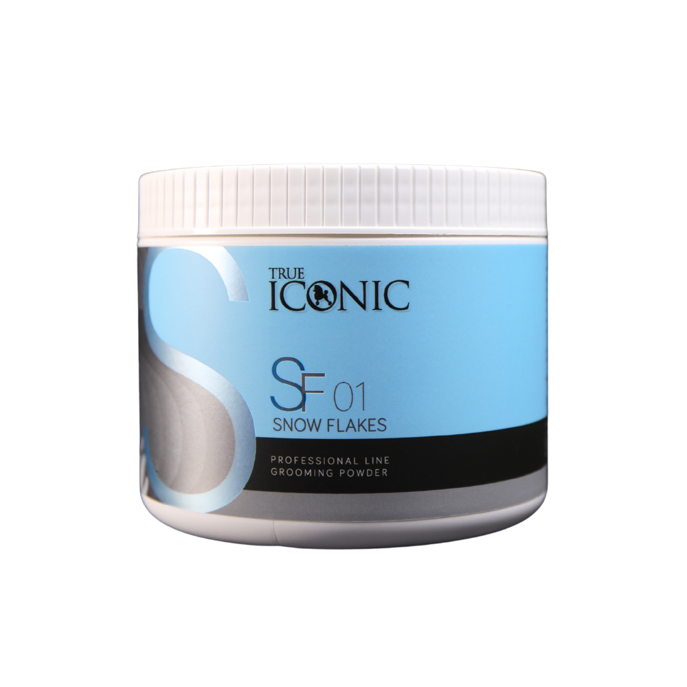 True Iconic Snow Flakes Grooming Powder for Dogs and Cats 250g Brightening and Deodorising