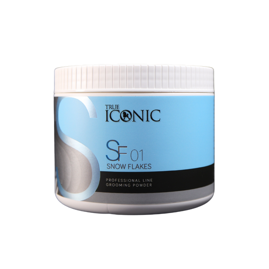 True Iconic Snow Flakes Grooming Powder for Dogs and Cats 250g Brightening and Deodorising