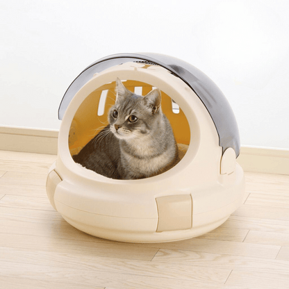 Munchies Space Capsule Pet Carrier – Portable Travel Box for Cats, Small Dogs & Pets
