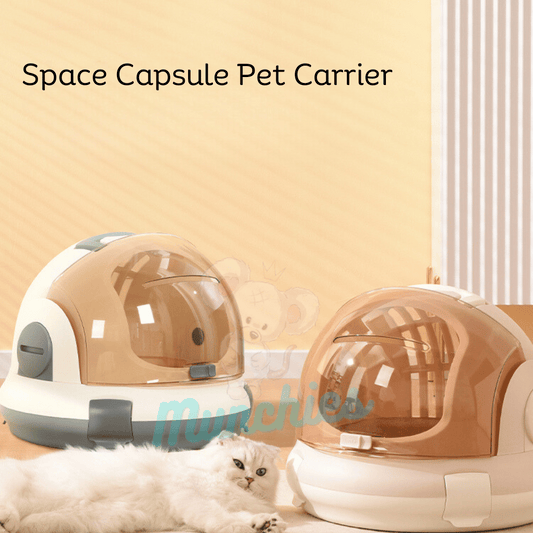 Munchies Space Capsule Pet Carrier – Portable Travel Box for Cats, Small Dogs & Pets