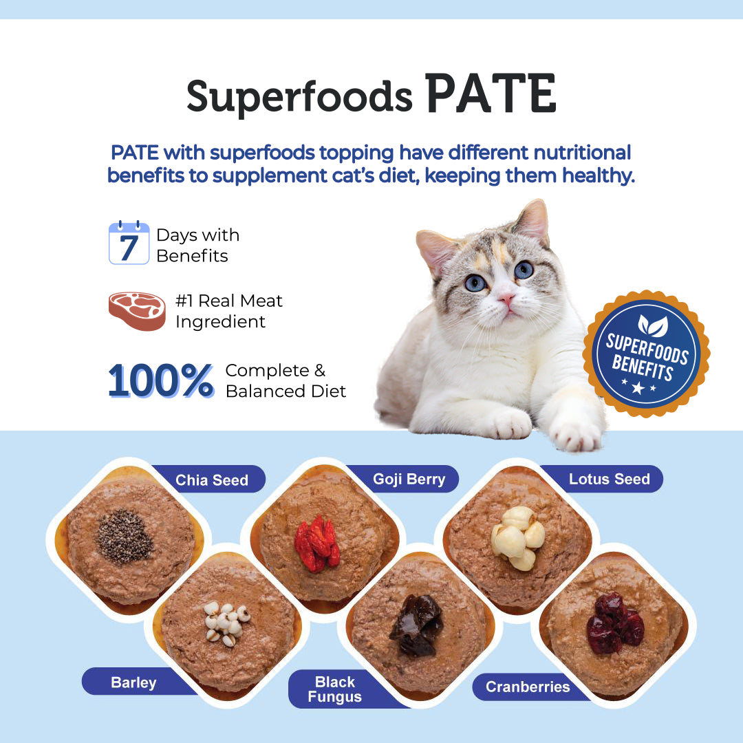 Signature7 Superfoods Tuna & Goji Berry Cat Pate (Wednesday) 80g
