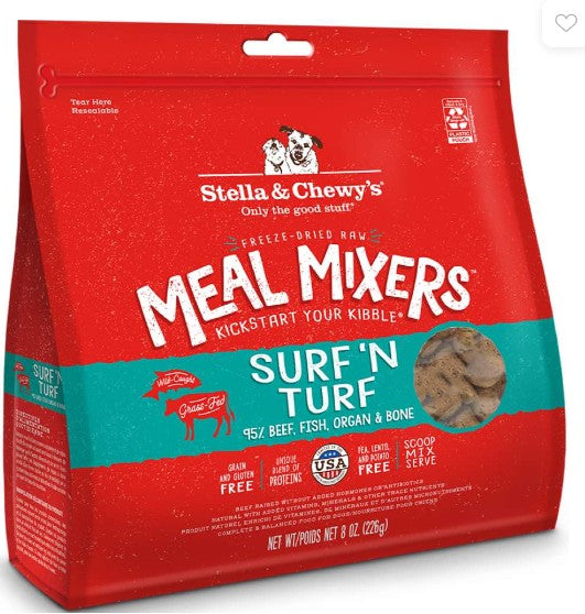 Stella & Chewy’s Surf N Turf Meal Mixers for Dogs 8oz