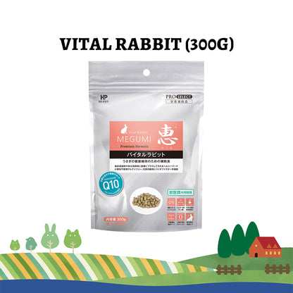 Hi‑Pet Timothy MEGUMI Vital Rabbit 300 g – Premium Vitality-Boosting Hay for Rabbits