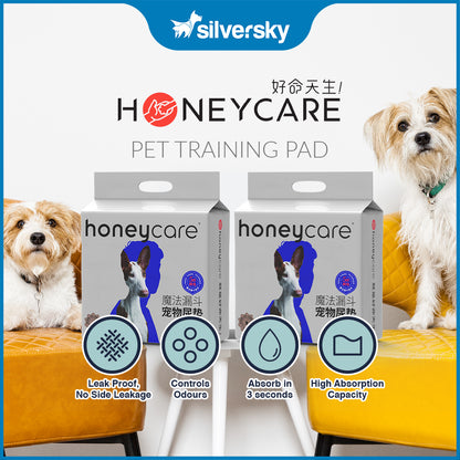 Honeycare Pet Training Pee Pads – 6‑Layer, Super‑Absorbent x 2pack