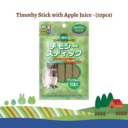 Hi-Pet Timothy Stick Rabbit Treats with Apple Juice – 10pcs