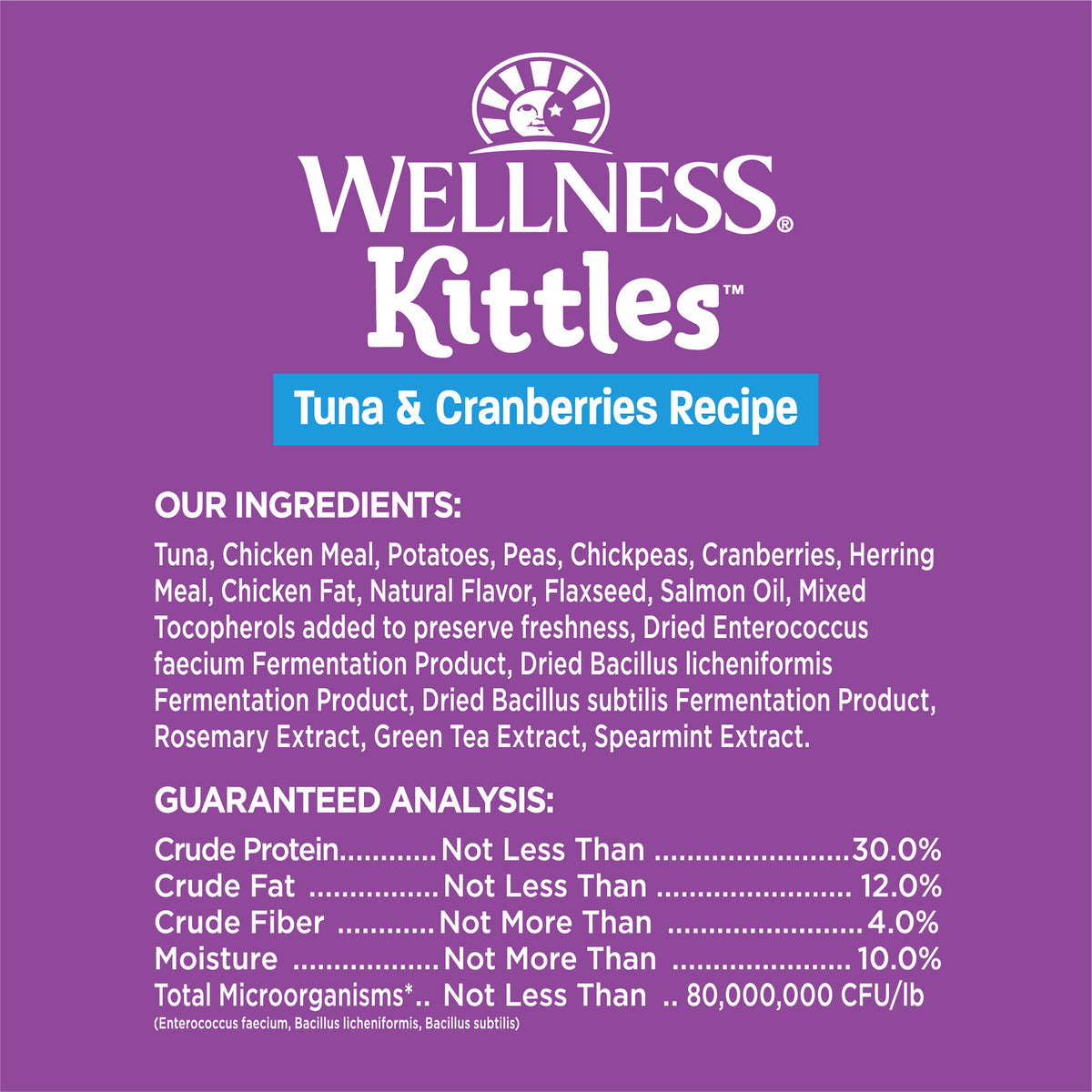 Wellness Kittles Grain Free Crunchy Cat Treats 2oz | Chicken, Salmon & Tuna