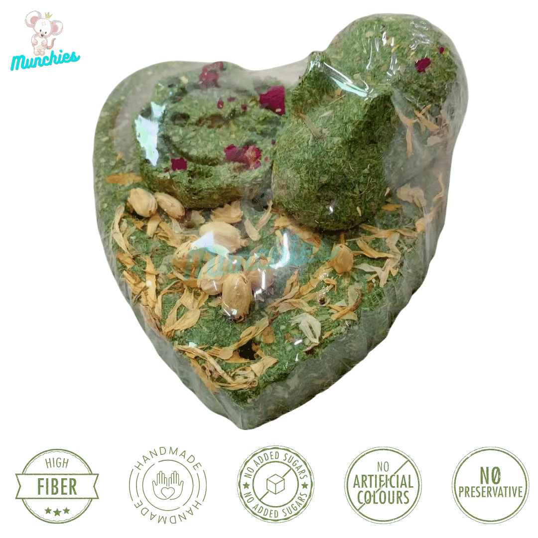 Munchies Rabbit-Themed Birthday Hay Cake (7–10cm) – Natural Celebration Treat