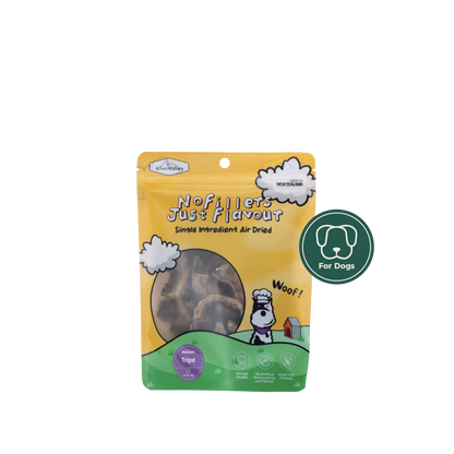 aTwoValley Air-Dried Venison Tripe Treat for Dogs – 45g