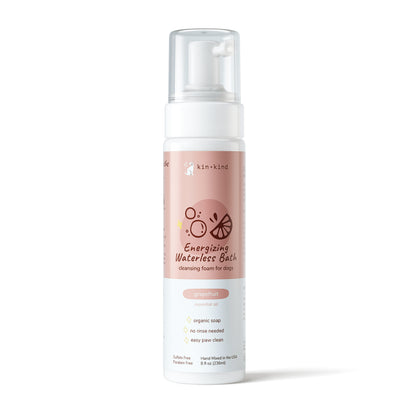 kin+kind Energizing Waterless Dog Bath Grapefruit 8oz