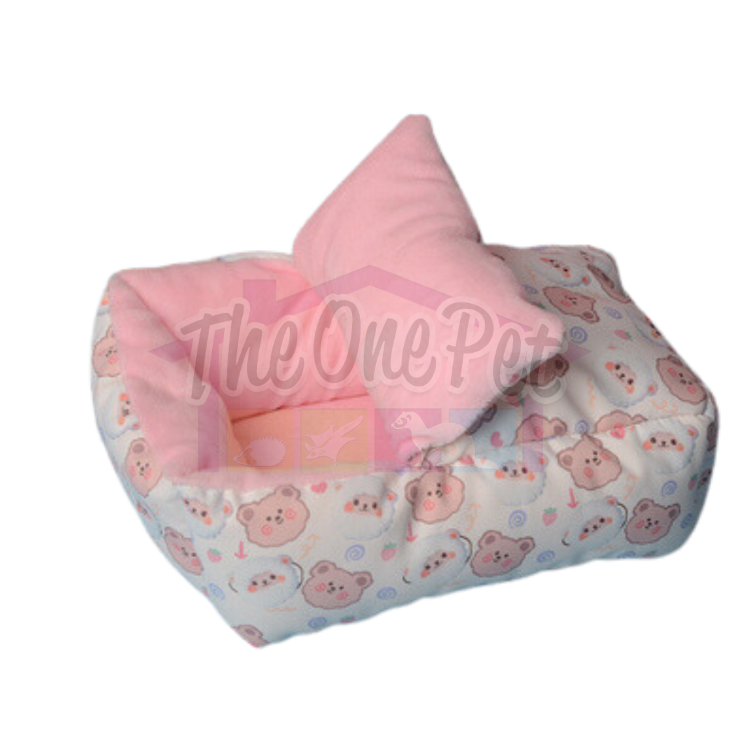 Munchies Hanging Metal Frame Bed with Cushion – Cosy Nest for Small Pets