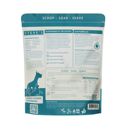 Steve's Real Food Novel Protein Freeze Dried Raw Food for Cats & Dogs 20oz