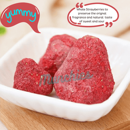 Munchies Freeze-Dried Strawberry – Human Grade Treat