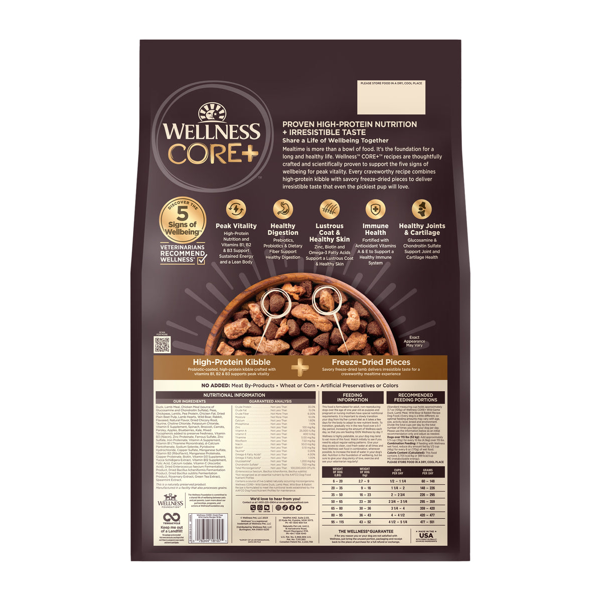 Wellness CORE+ RawRev Wild Game Grain Free Adult Dry Dog Food