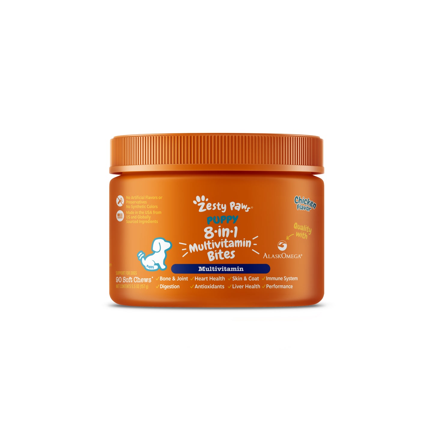 Zesty Paws 8-in-1 Multivitamin Dog Supplement Chews 90ct