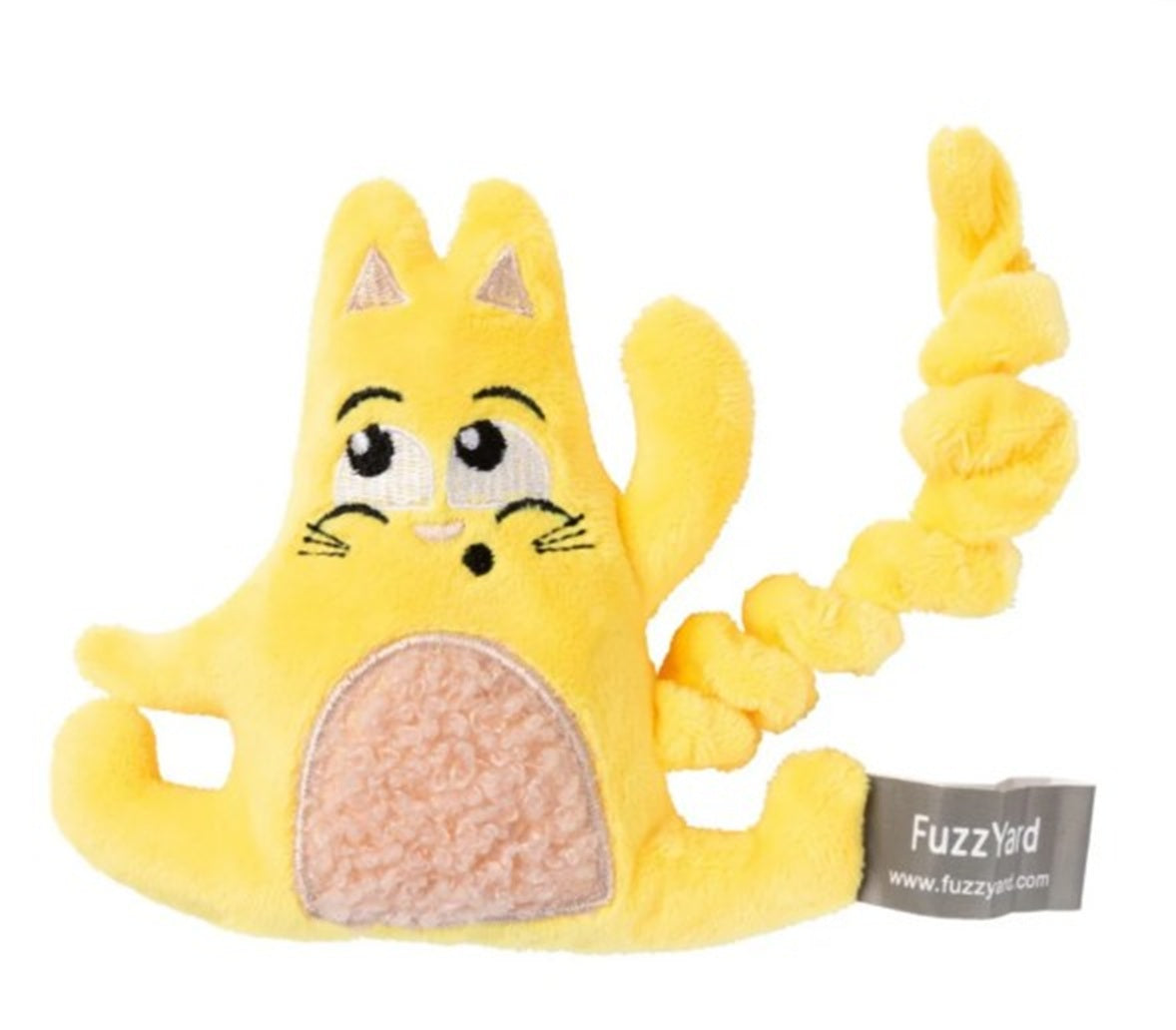 FuzzYard Yoga Cats Plush Cat Toy with Catnip and Crinkle Texture