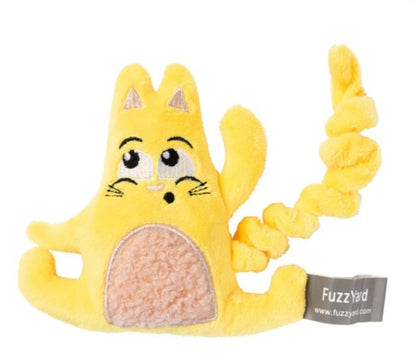 FuzzYard Yoga Cats Plush Cat Toy with Catnip and Crinkle Texture