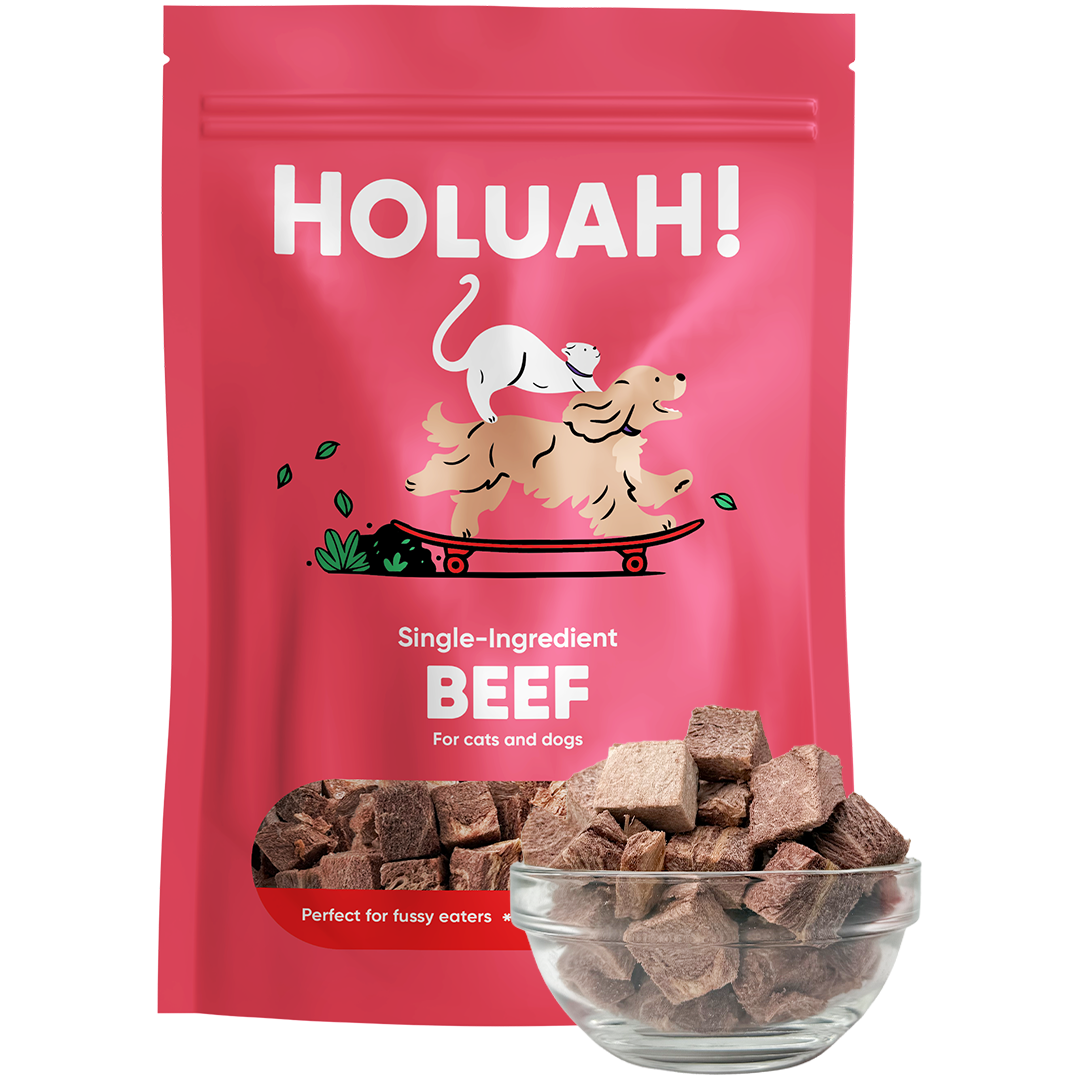 Holuah! Freeze Dried Beef Treats for Cats and Dogs 70g