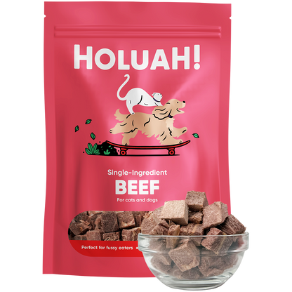 Holuah! Freeze Dried Beef Treats for Cats and Dogs 70g