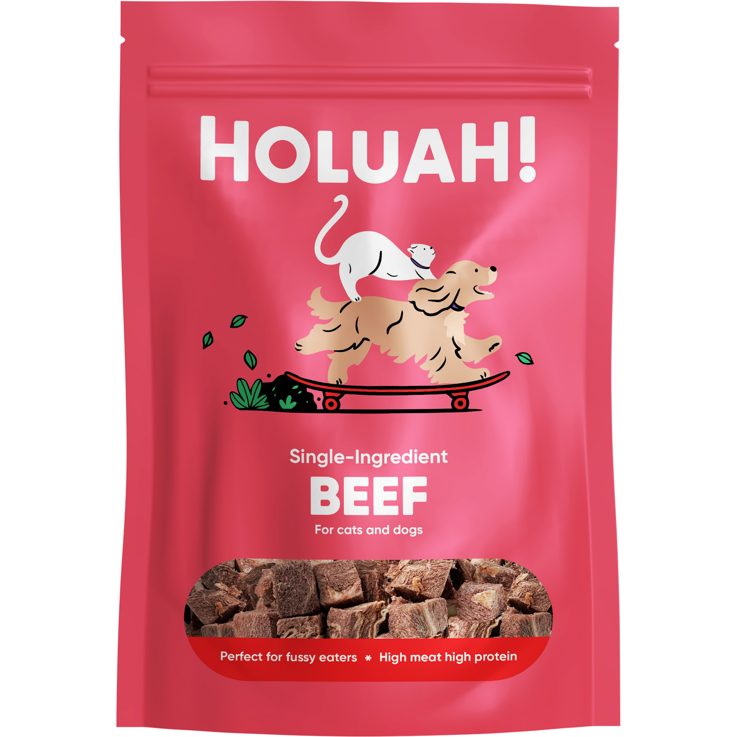 Holuah! Freeze Dried Beef Treats for Cats and Dogs 70g