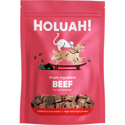 Holuah! Freeze Dried Beef Treats for Cats and Dogs 70g