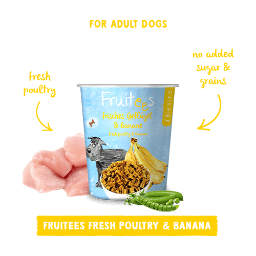 Bosch Fruitees Dog Treats Poultry and Banana