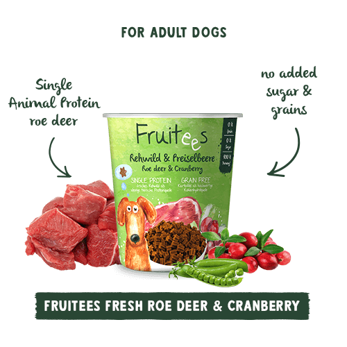 Bosch Fruitees Dog Treats Roe Deer and Cranberry