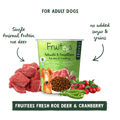 Bosch Fruitees Dog Treats Roe Deer and Cranberry