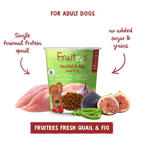 Bosch Fruitees Dog Treats Quail and Fig