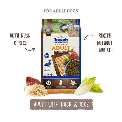 Bosch High Premium Concept Adult Duck and Rice Dog Food 15kg