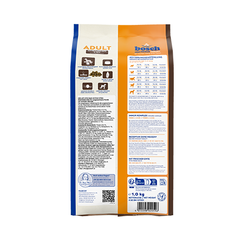 Bosch High Premium Concept Adult Duck and Rice Dog Food 15kg