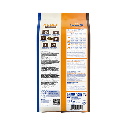 Bosch High Premium Concept Adult Duck and Rice Dog Food 15kg