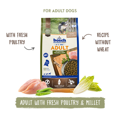 Bosch High Premium Concept Adult Poultry and Millet Dog Food 3kg