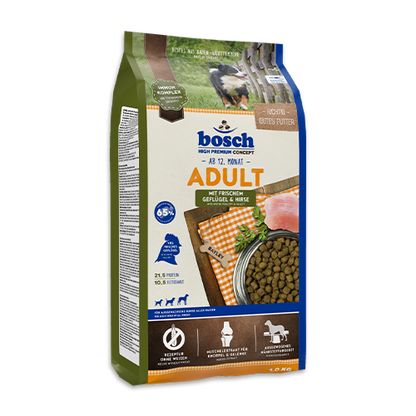 Bosch High Premium Concept Adult Poultry and Millet Dog Food 3kg