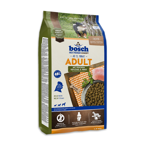 Bosch High Premium Concept Adult Poultry and Millet Dog Food 15kg