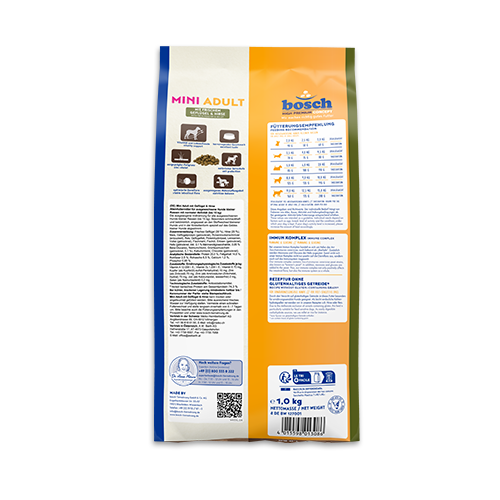 Bosch High Premium Concept Mini Adult Poultry and Millet Dog Food 3kg