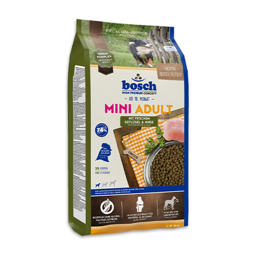 Bosch High Premium Concept Mini Adult Poultry and Millet Dog Food 3kg