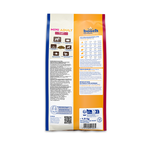 Bosch High Premium Concept Mini Adult Lamb and Rice Dog Food 15kg