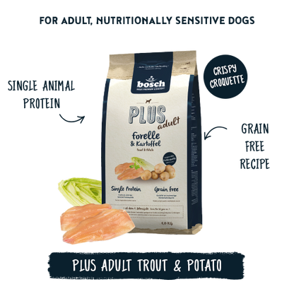 Bosch High Premium Soft Plus Adult Trout and Potato Dog Food 12.5kg