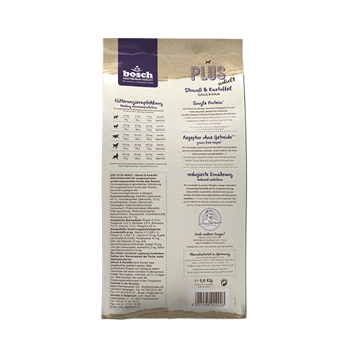 Bosch High Premium Soft Plus Adult Ostrich and Potato Dog Food 2.5kg