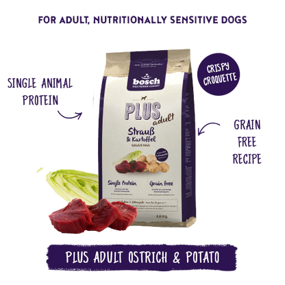 Bosch High Premium Soft Plus Adult Ostrich and Potato Dog Food 2.5kg