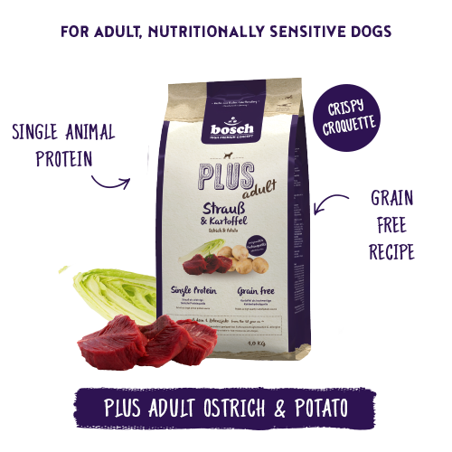 Bosch High Premium Soft Plus Adult Ostrich and Potato Dog Food 12.5kg