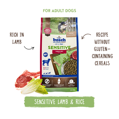 Bosch High Premium Concept Sensitive Lamb and Rice Dog Food 3kg