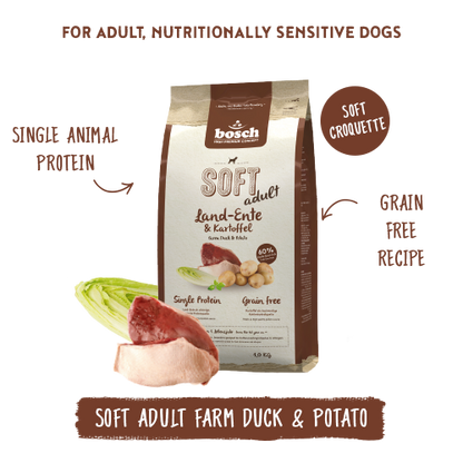 Bosch High Premium Soft Plus Adult Land Duck and Potato 2.5kg