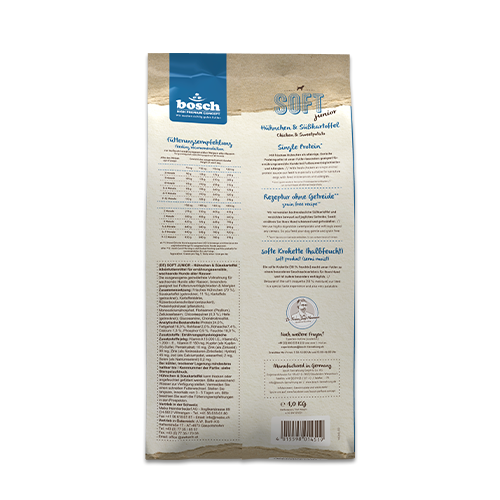 Bosch High Premium Soft Plus Junior Chicken and Sweet Potato Dog Food 2.5kg