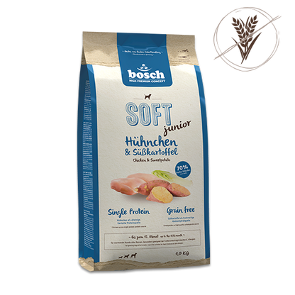 Bosch High Premium Soft Plus Junior Chicken and Sweet Potato Dog Food 2.5kg