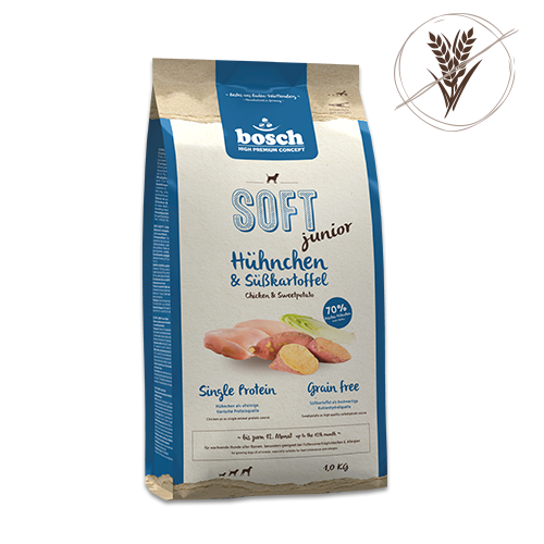 Bosch High Premium Soft Plus Junior Chicken and Sweet Potato Dog Food 12.5kg