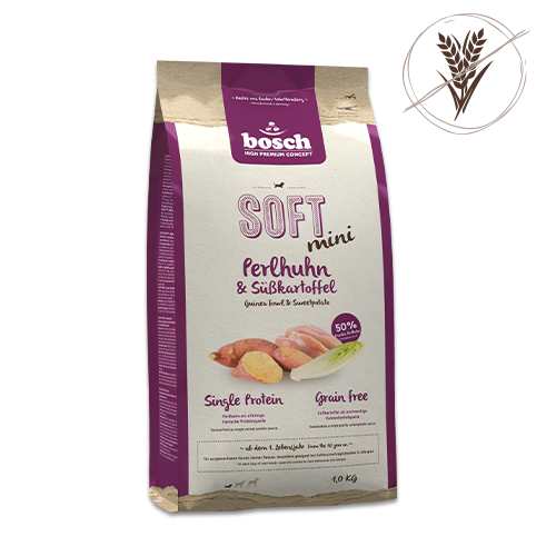 Bosch High Premium Soft Plus Mini Guinea Fowl and Sweet Potato 2.5kg