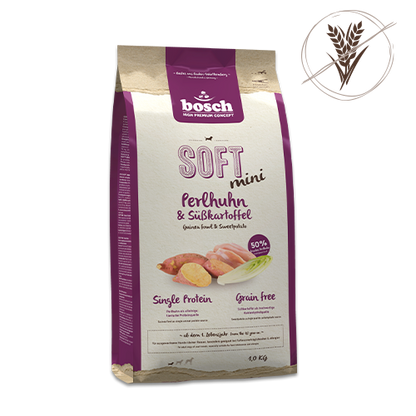 Bosch High Premium Soft Plus Mini Guinea Fowl and Sweet Potato 2.5kg