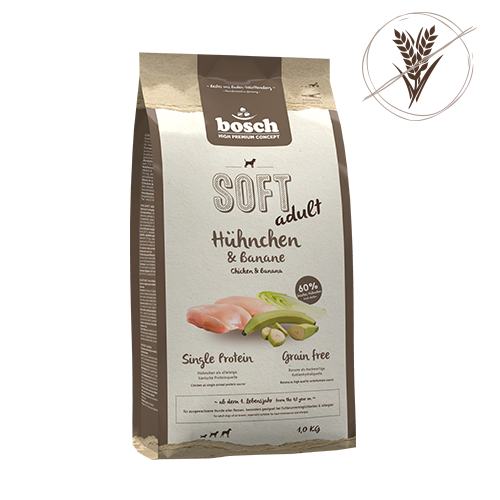 Bosch High Premium Soft Plus Adult Chicken and Banana 12.5kg