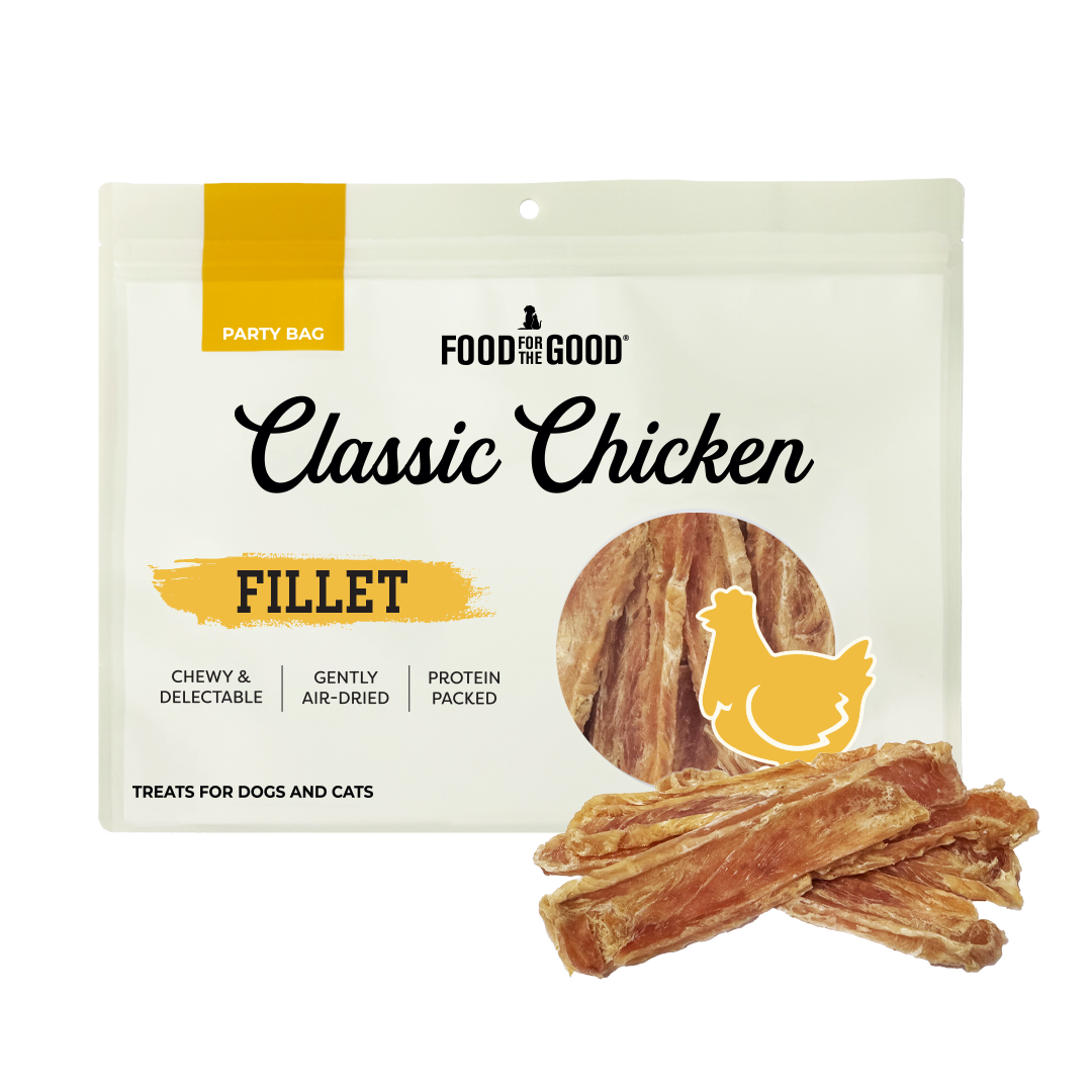 Food For The Good Party Bag Chicken Fillet Treats for Cats & Dogs 400g
